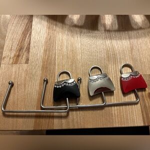 3 Handbag Hooks
